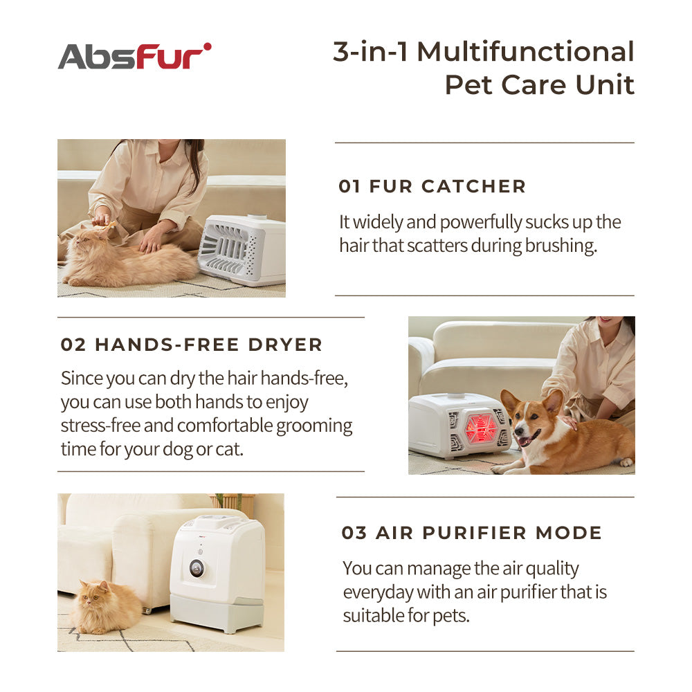 3-in-1 Multifunctional Pet Care Unit