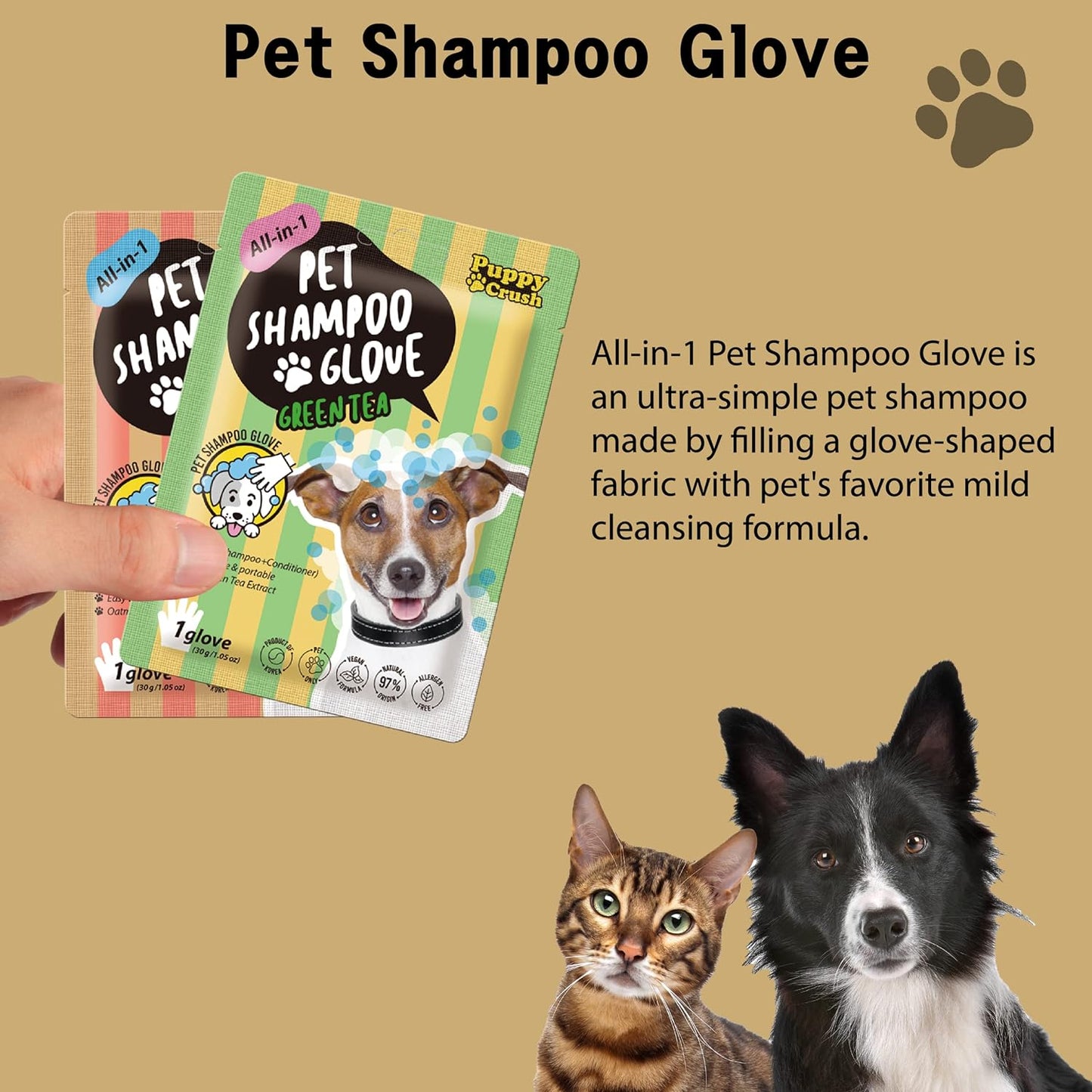 All-in-1 Pet Shampoo Glove
