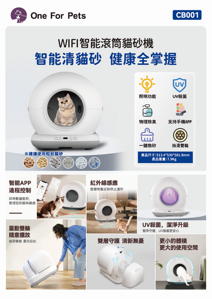 One For Pets Smart Cat Litter Box CB001