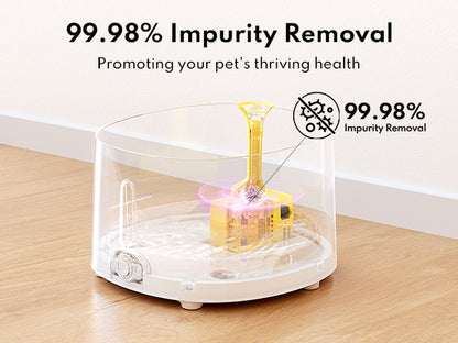 Homerun Pet Fountain Porcelain plate + Wireless UVC pump