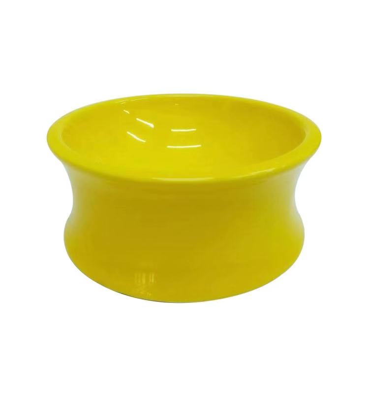 The Kurve Raised Ceramic Pet Bowl with Vibrant Colors Collection